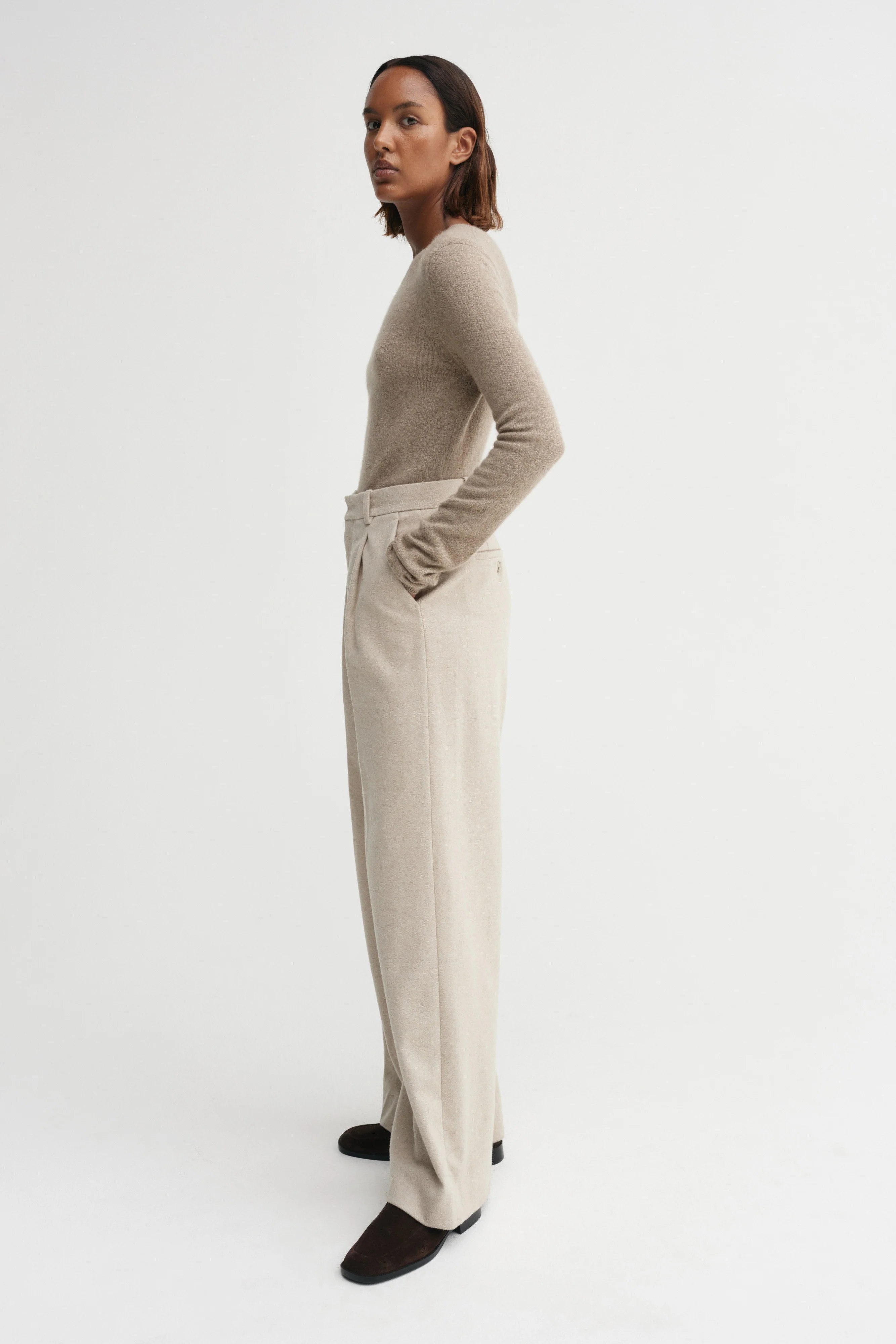 Awa Crewneck Sweater, nougat - Image 3