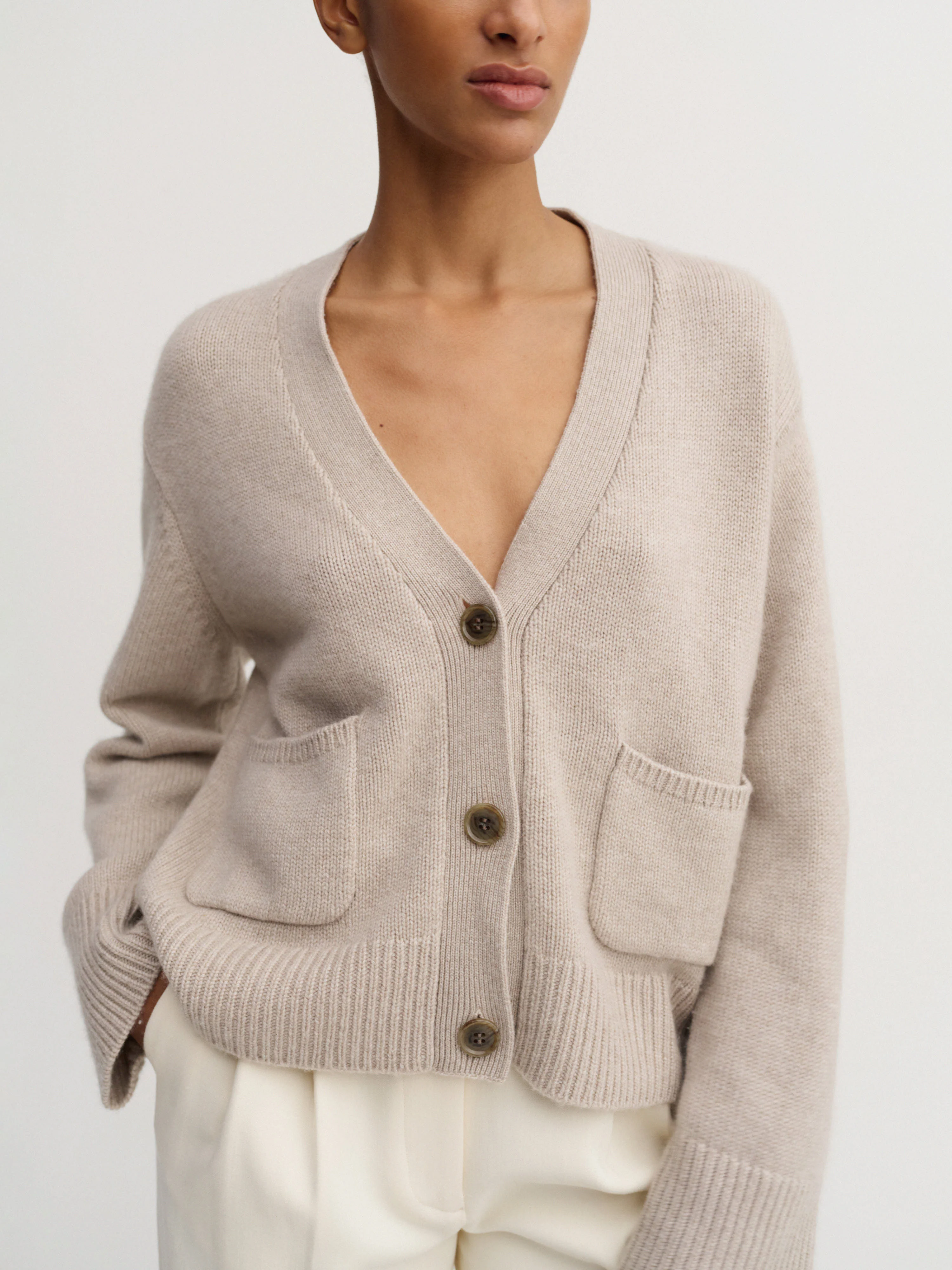 Beja Cardigan, taupe - Image 4