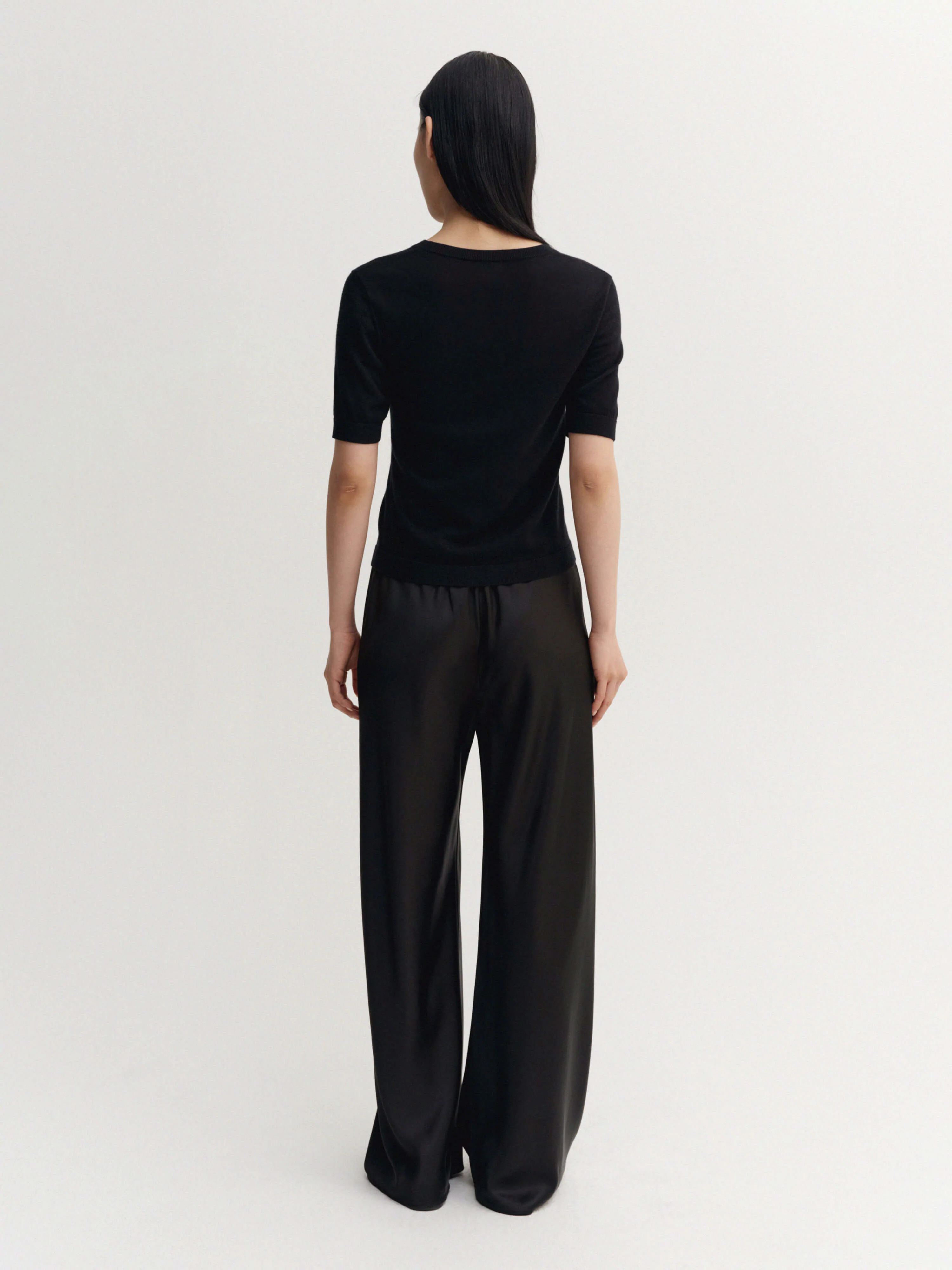 Bias Satin Pants, black - Image 3