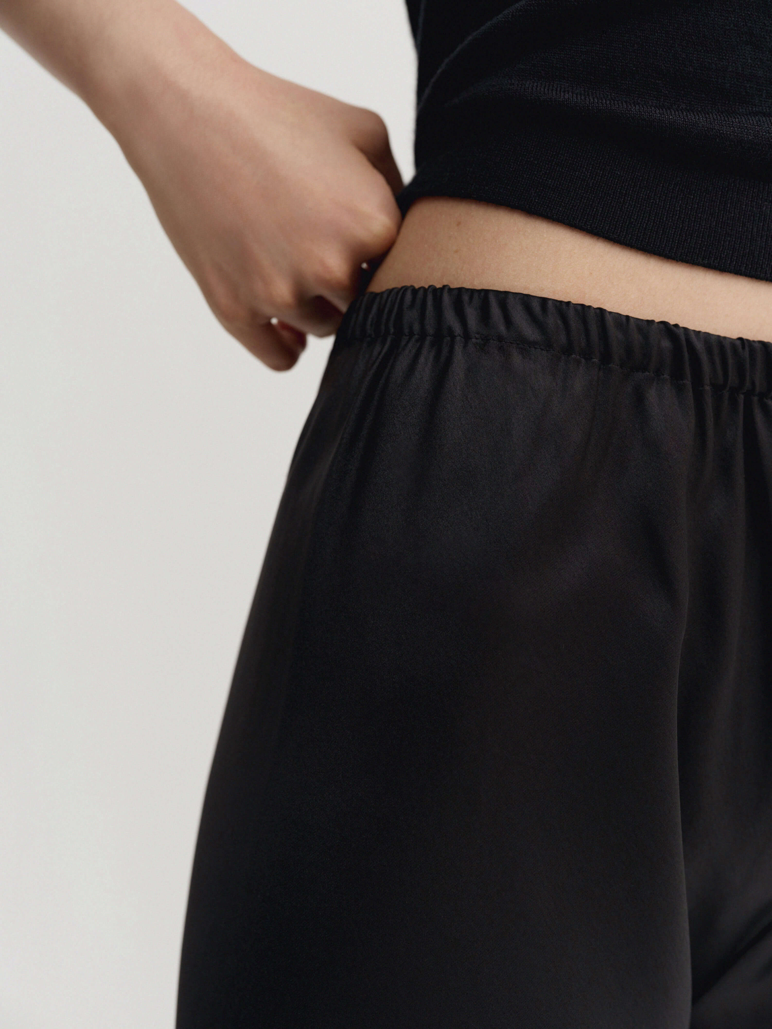 Bias Satin Pants, black - Image 4