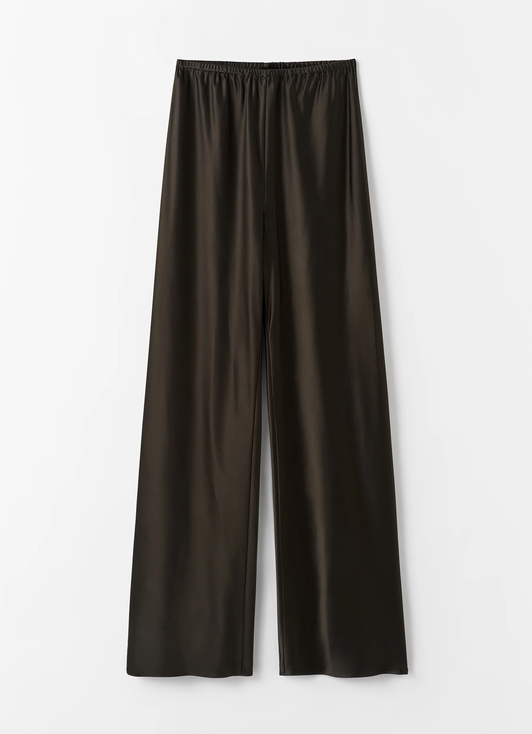 Bias Satin Pants, chocolate - Image 5