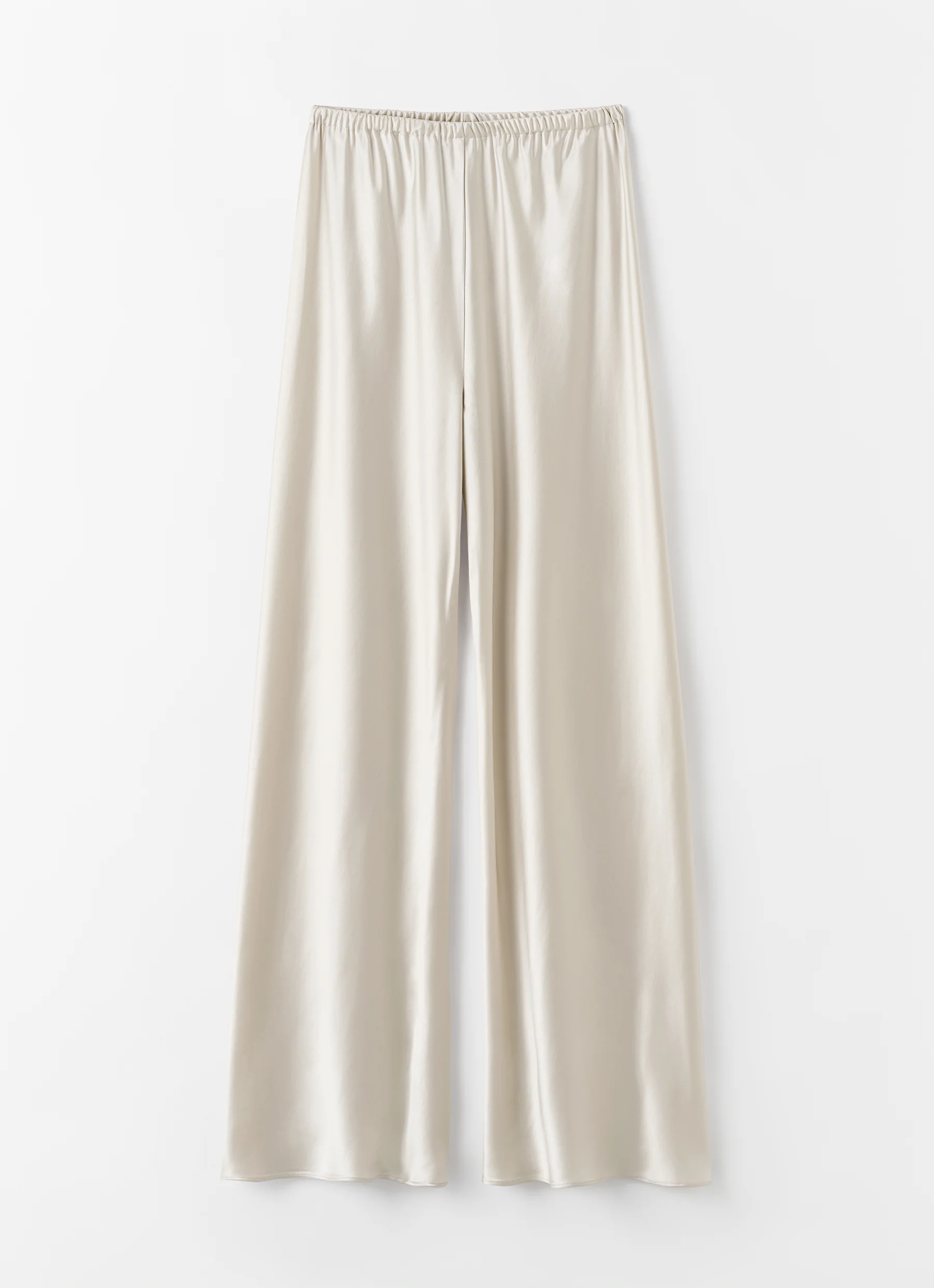 Bias Satin Pants, pearl - Image 5