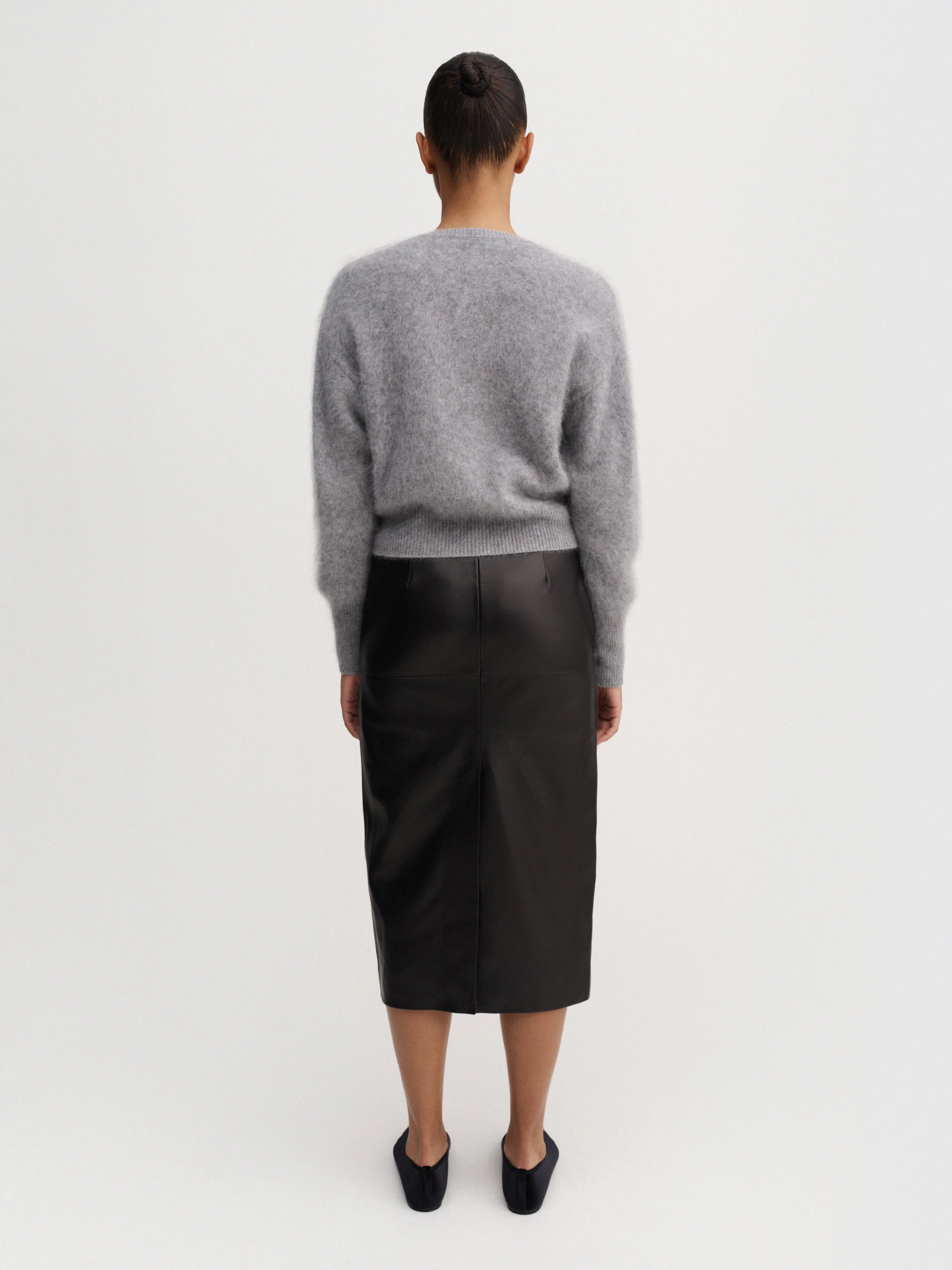 Coco Brushed Cardigan, grey - Image 3