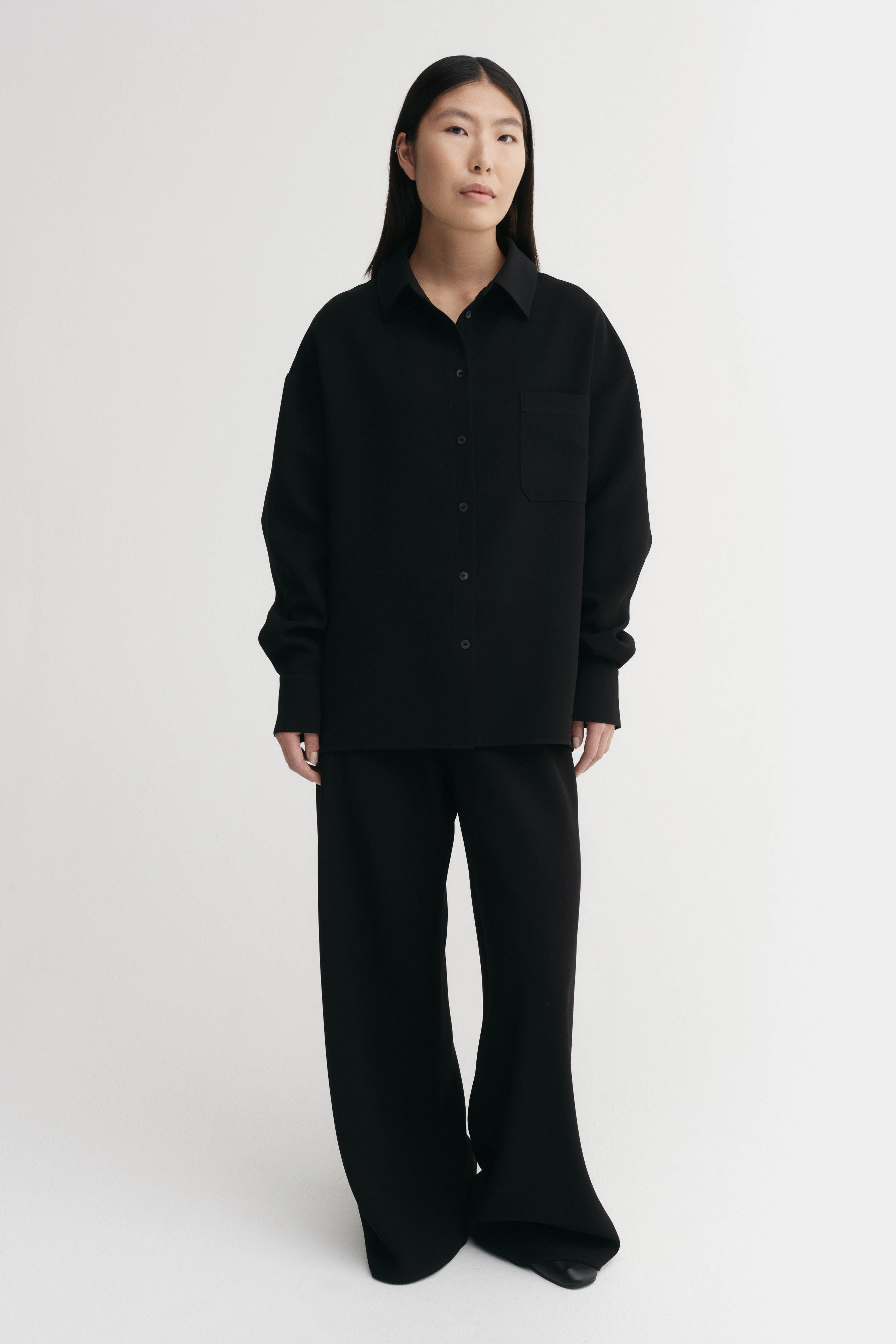 Finn Crepe Shirt, black - Image 5