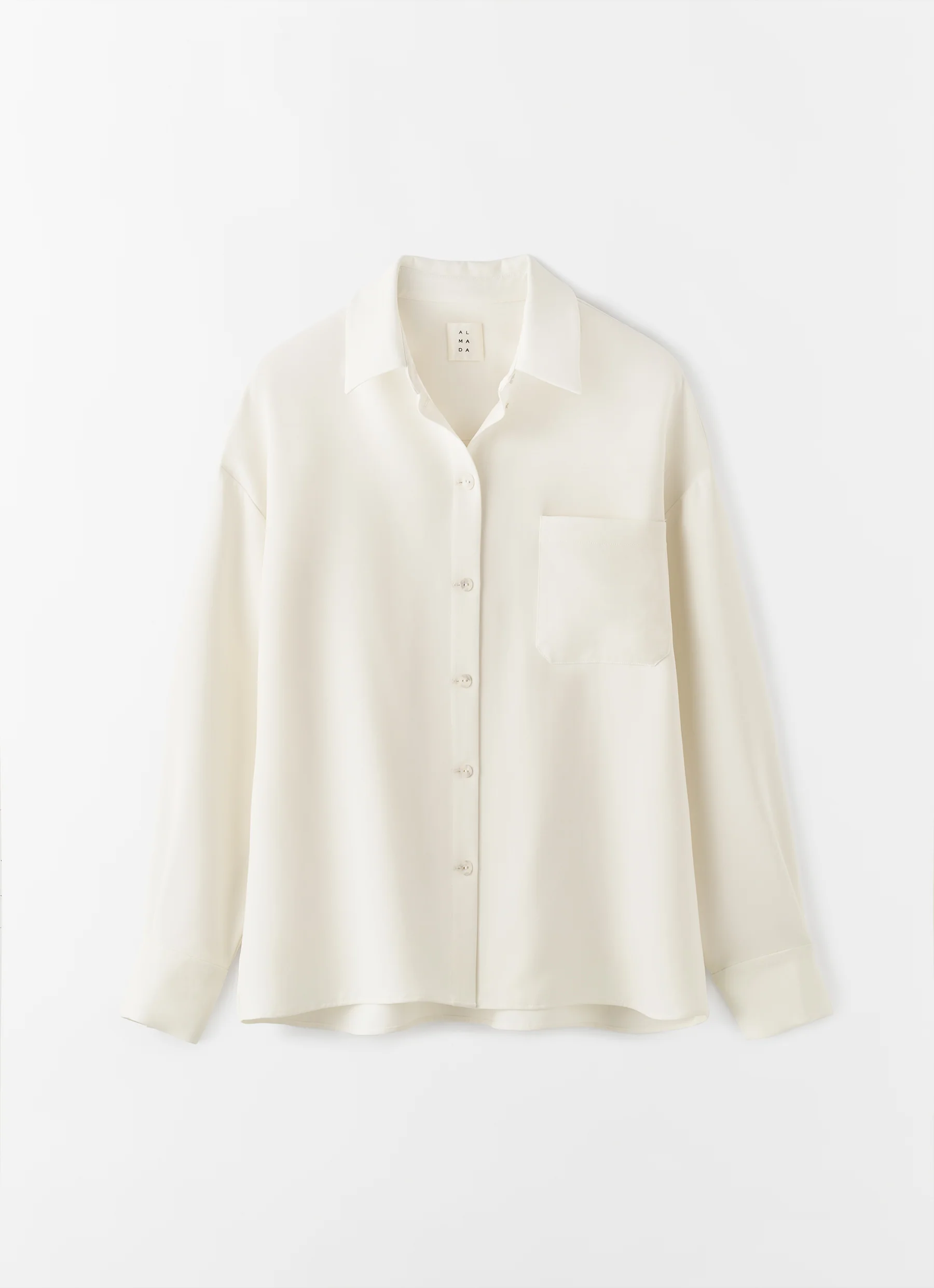 Finn Crepe Shirt, cream - Image 5