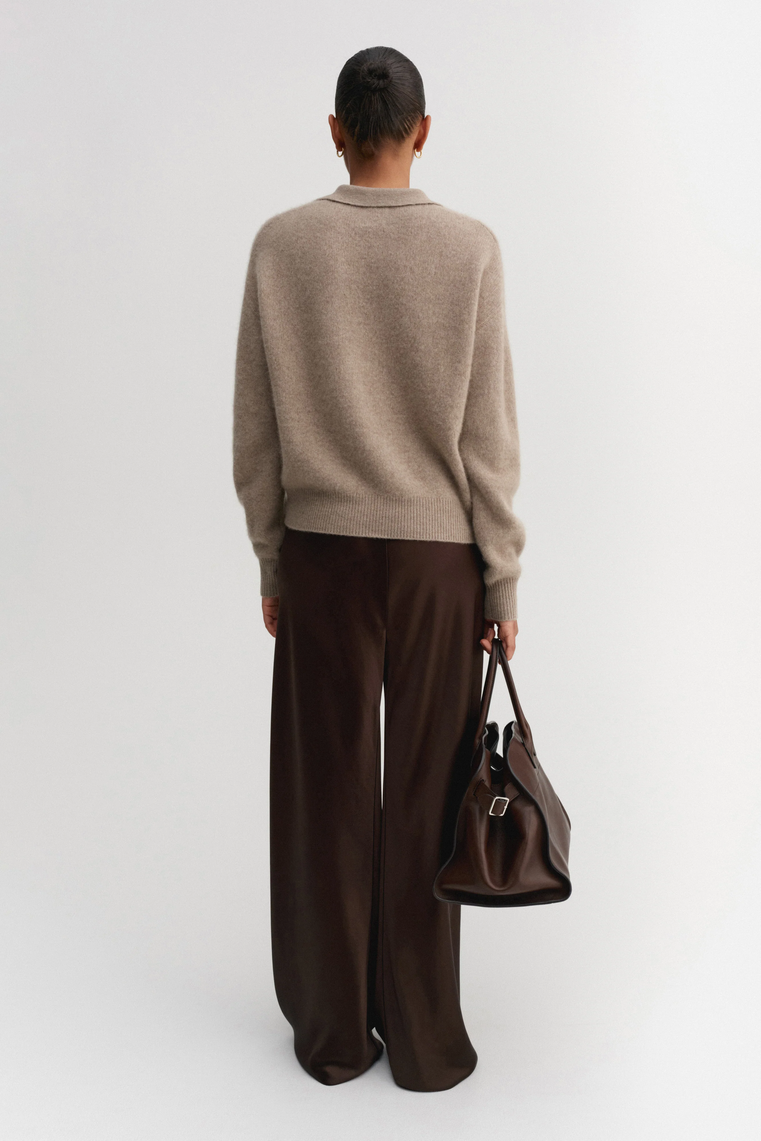 Kaia Collar Sweater, nougat - Image 3