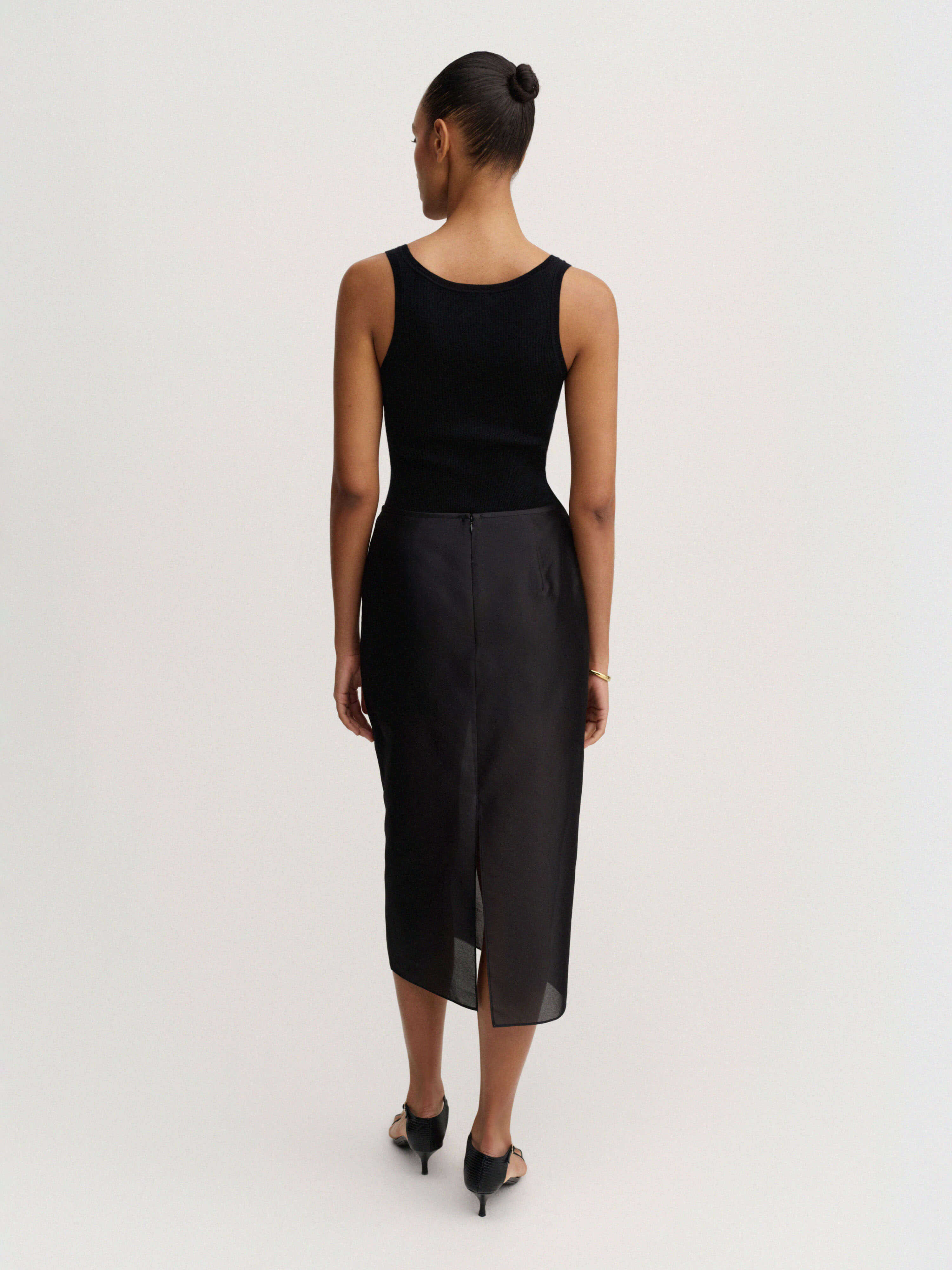 Kiana Organza Skirt, black - Image 3