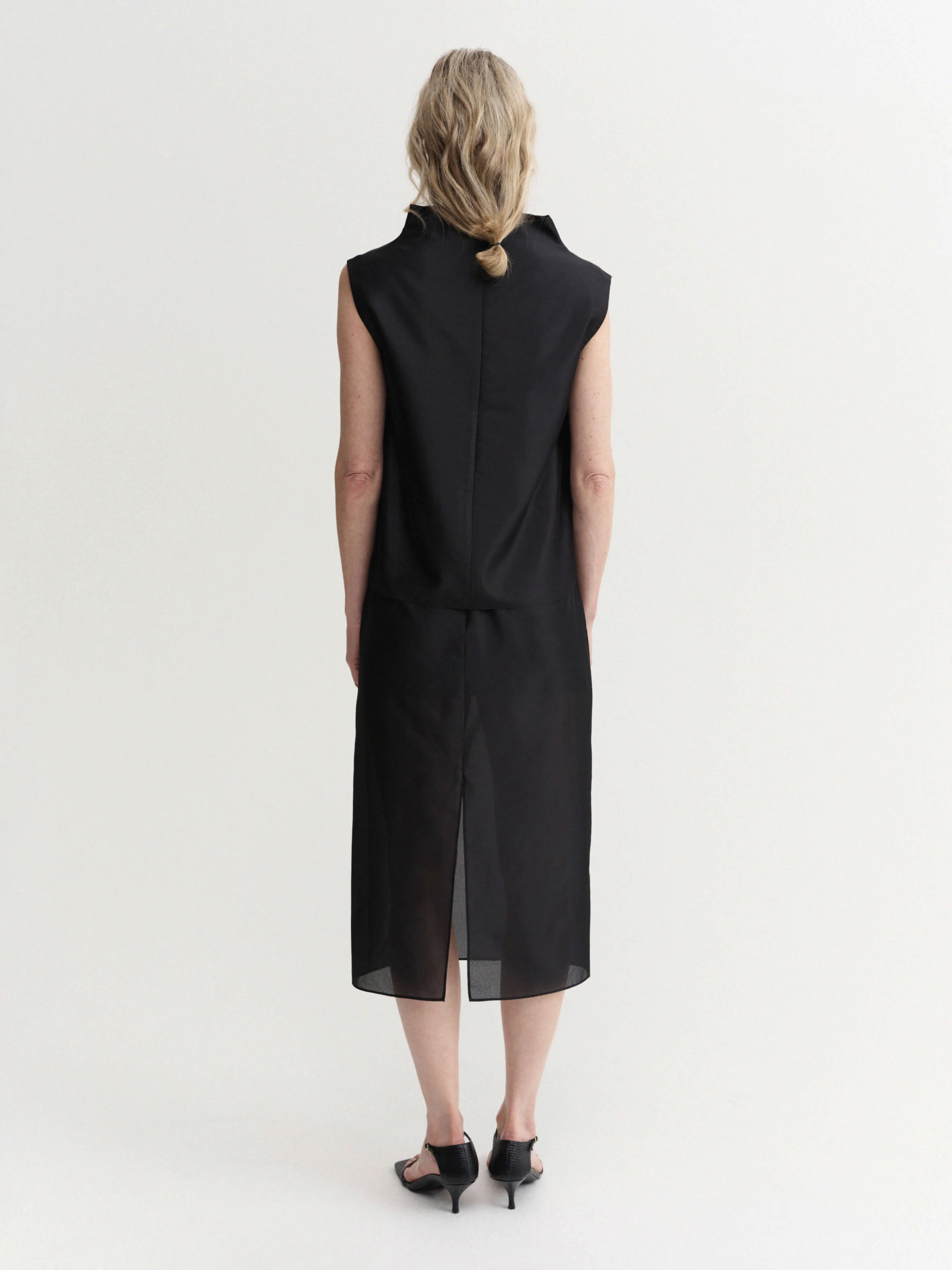 Kiera Organza Top, black - Image 3