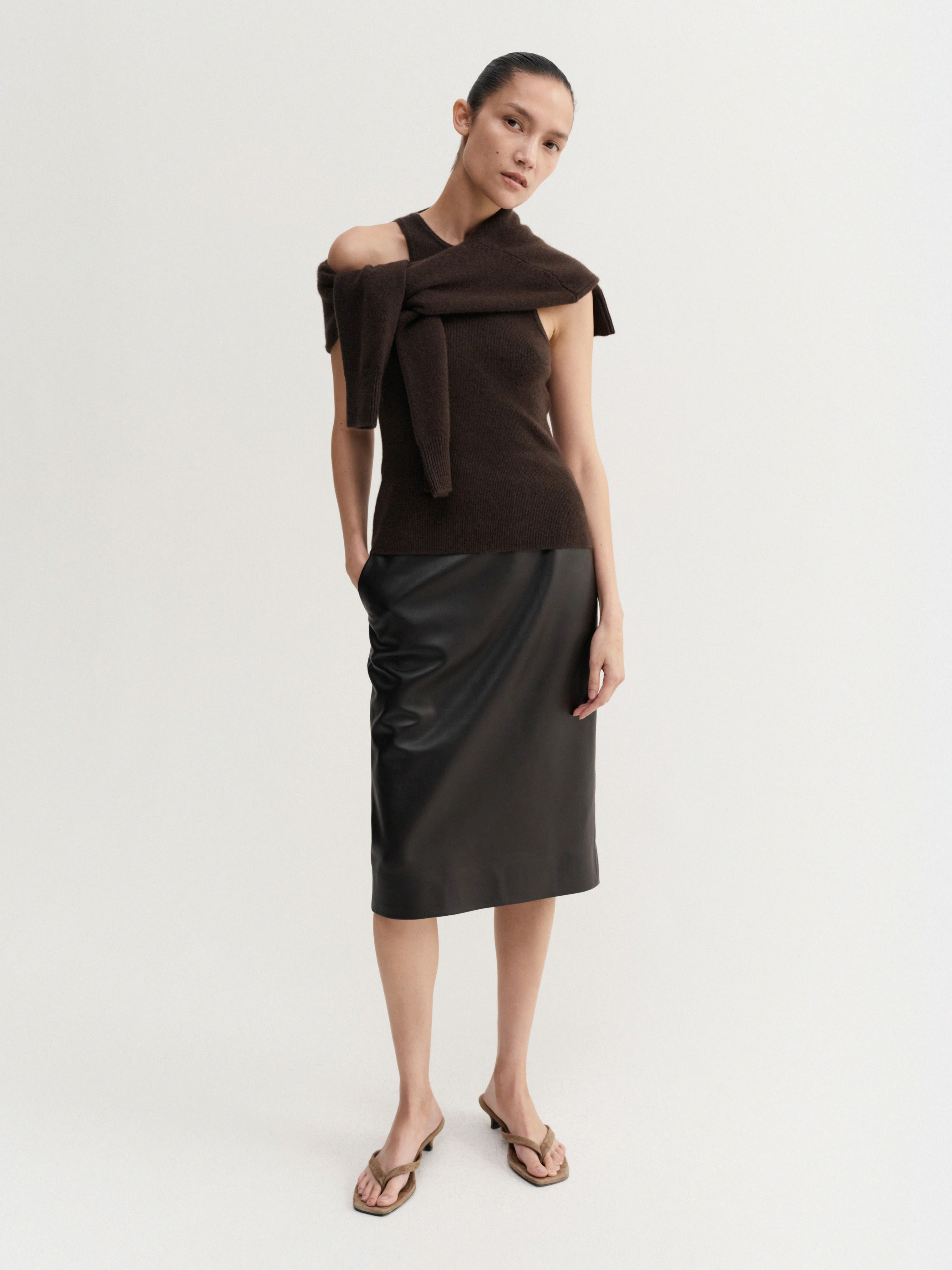 Luna Tank Top, chocolate - Image 4