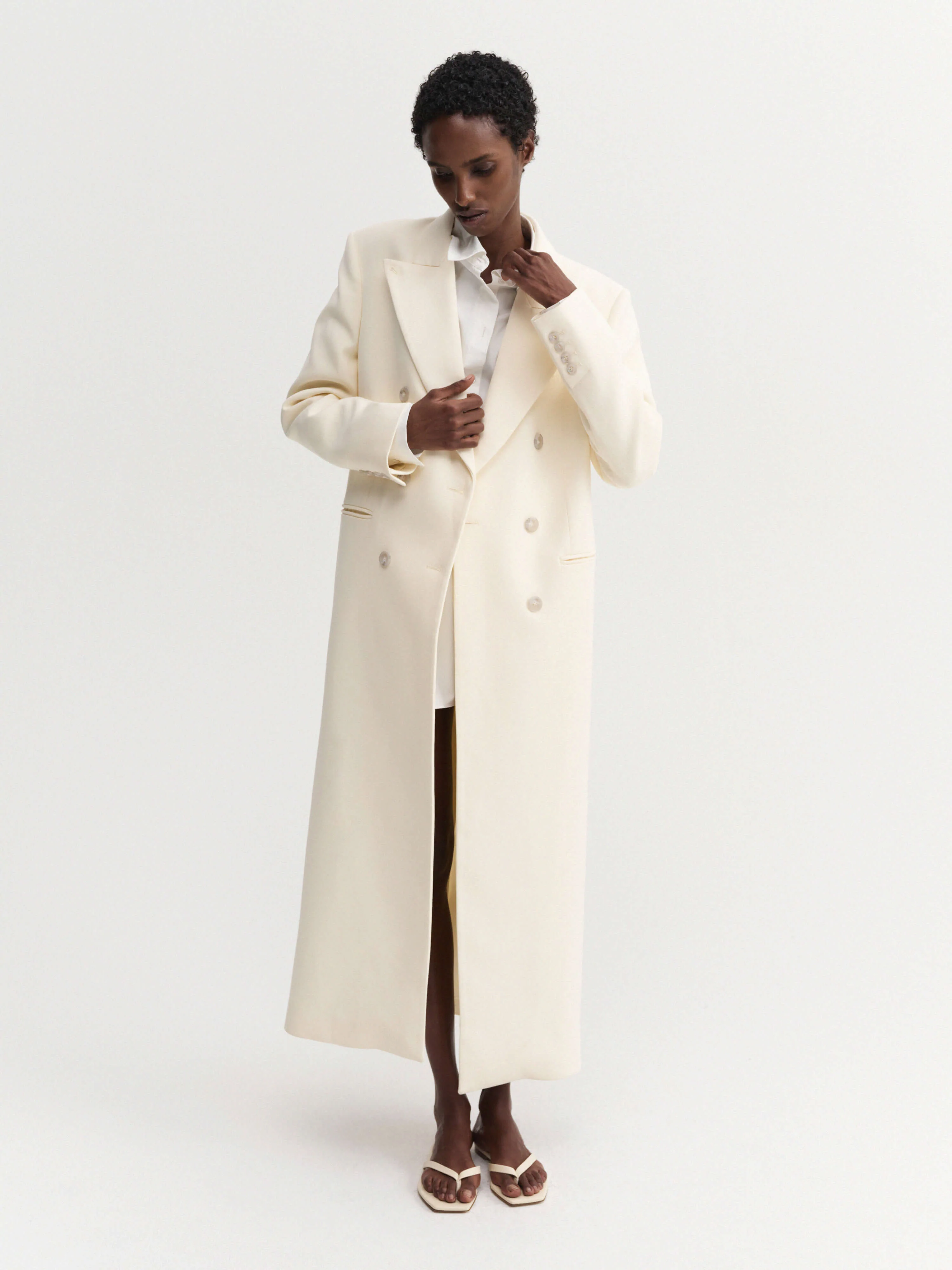 Margot Long Tailored Blazer, vanilla - Image 7