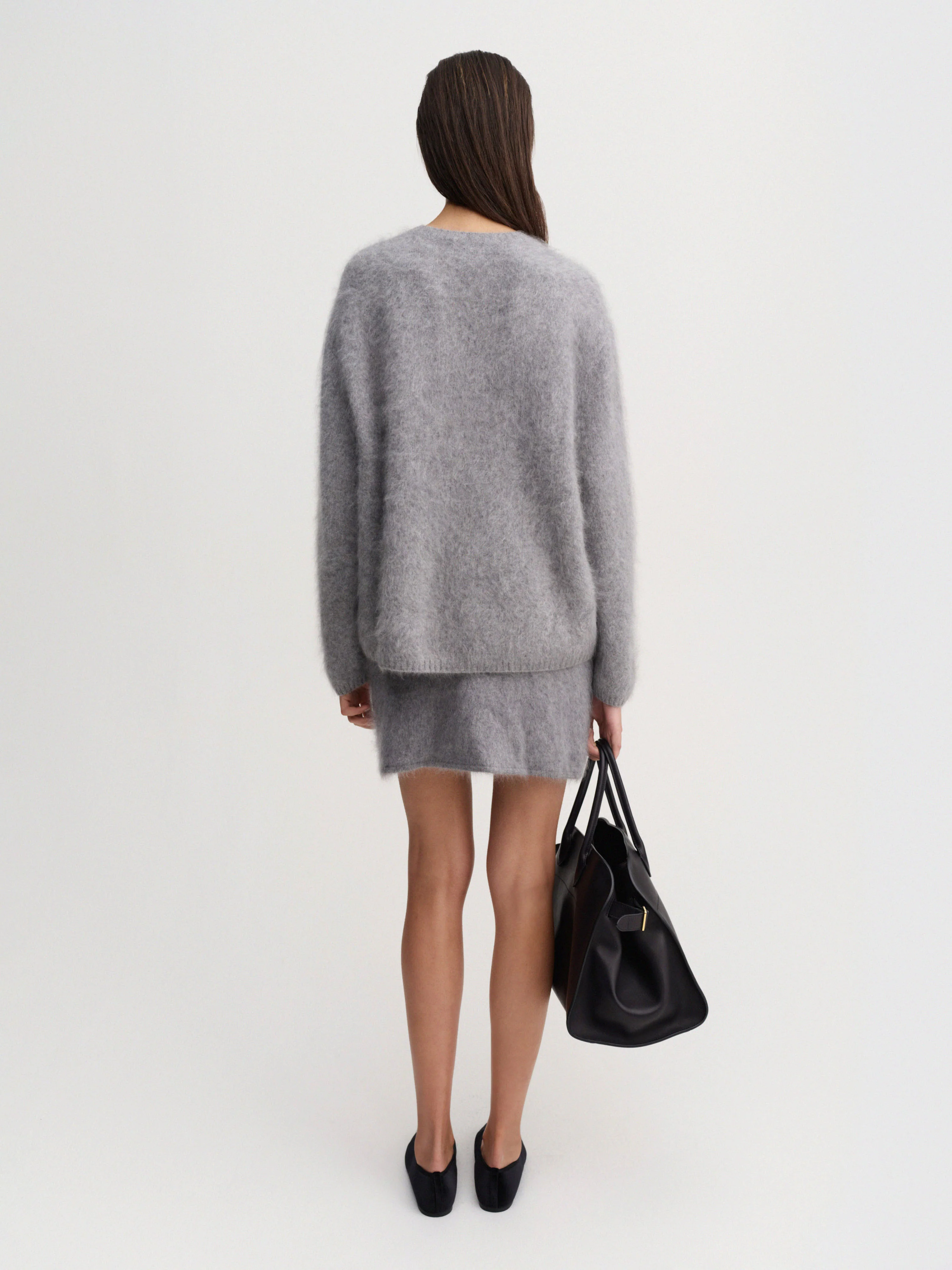 Mimi Brushed Skirt, grey - Image 4