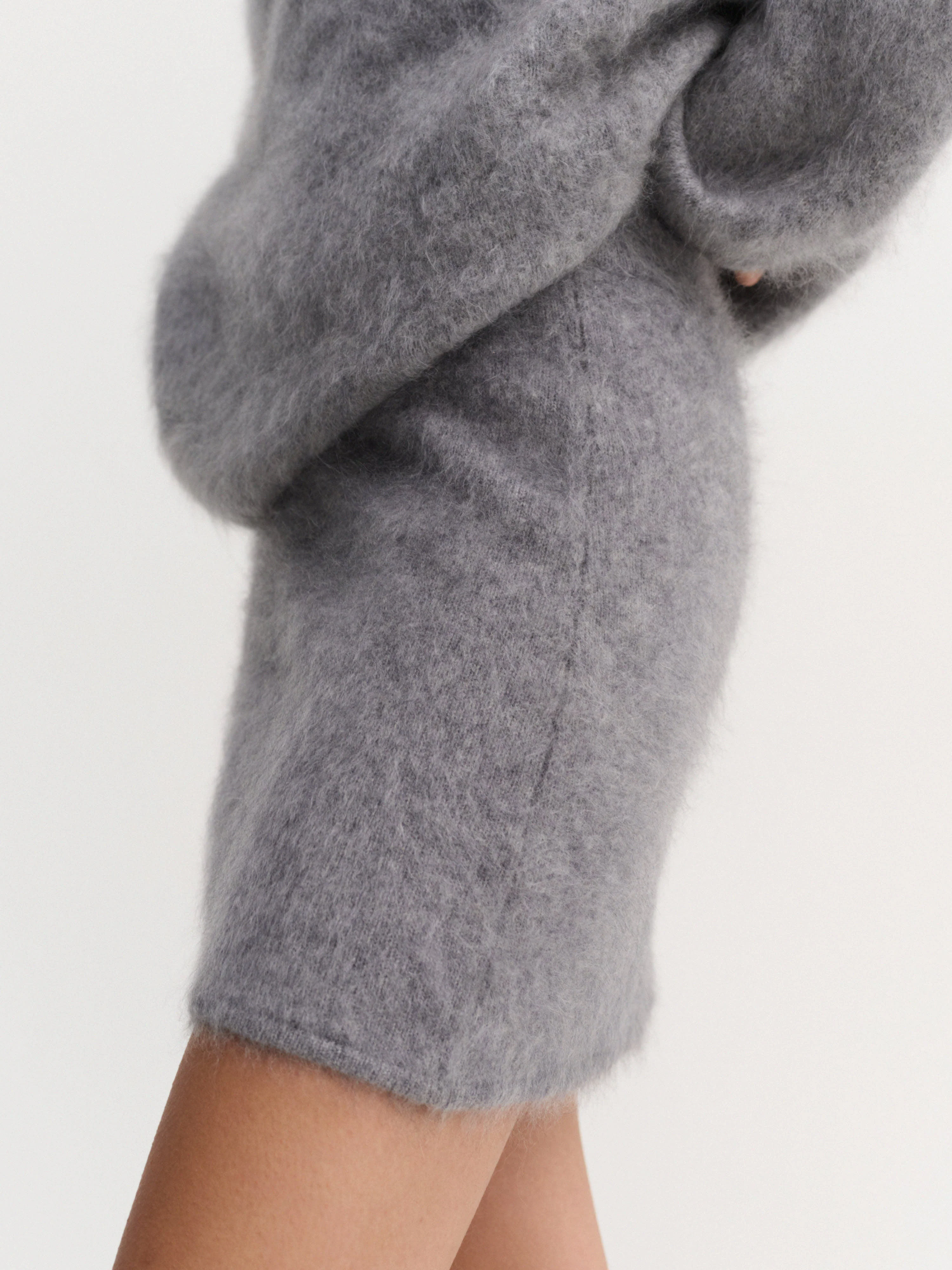 Mimi Brushed Skirt, grey - Image 5