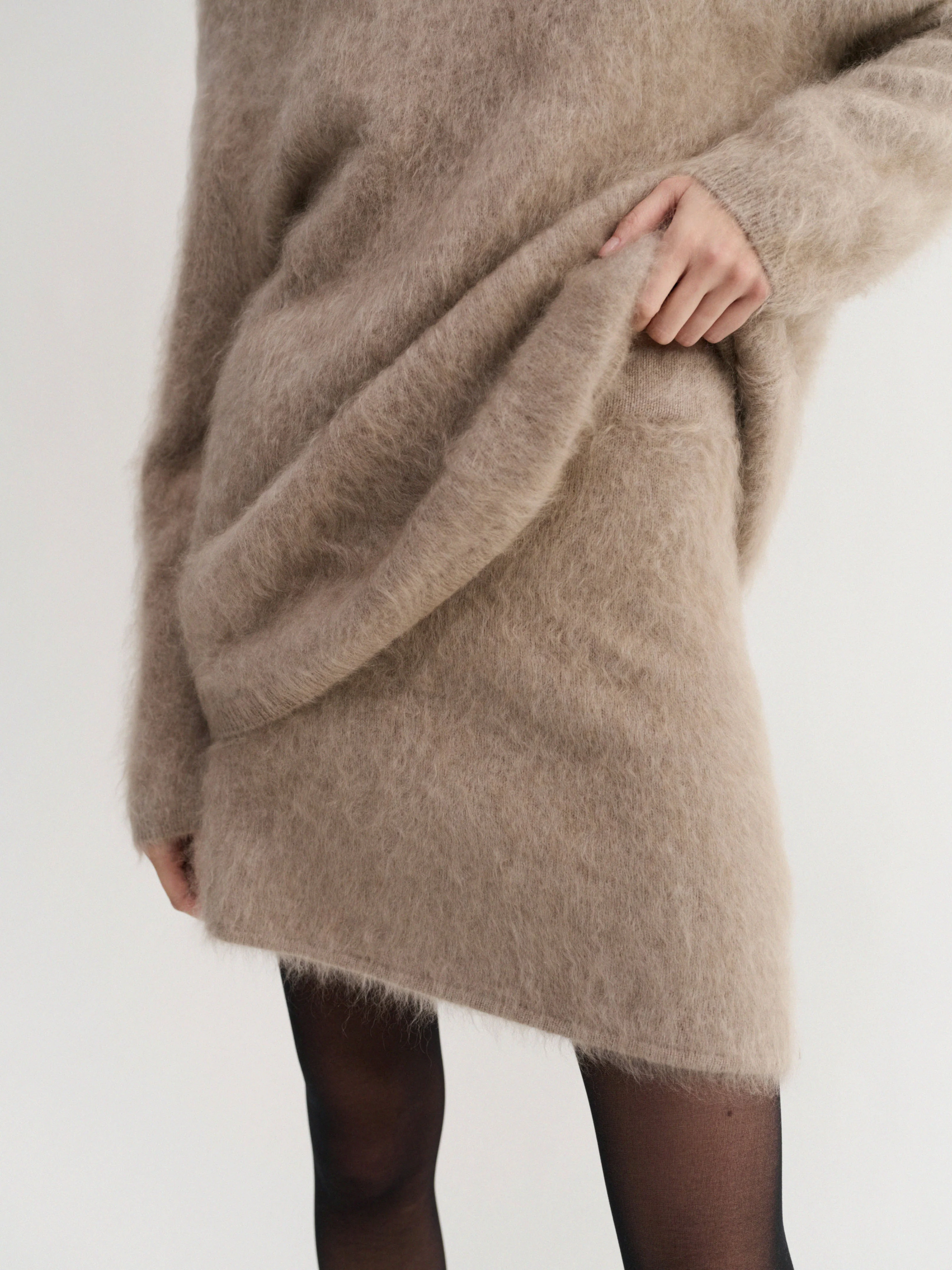 Mimi Brushed Skirt, nougat - Image 4