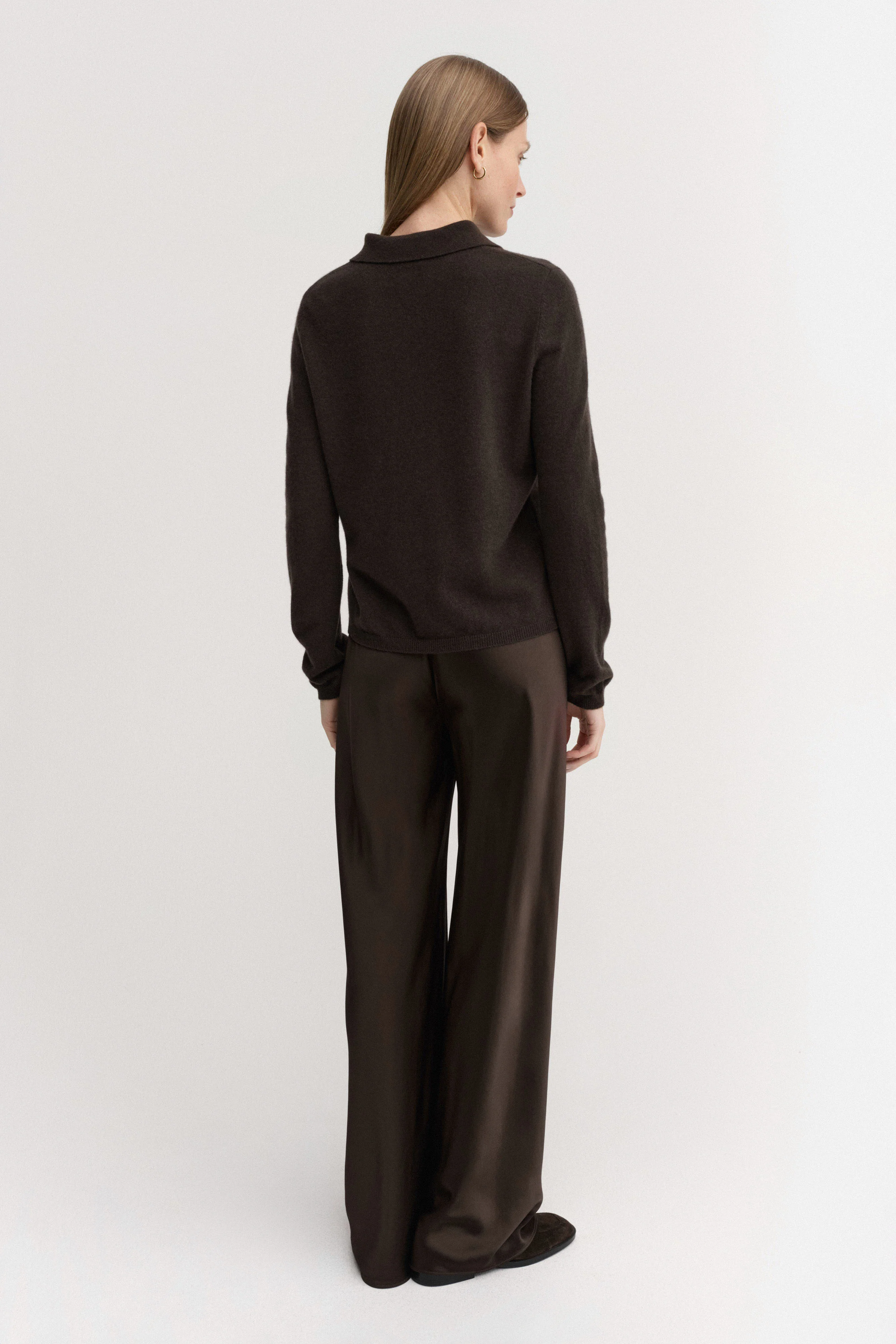 Minou Collar Sweater, chocolate - Image 3