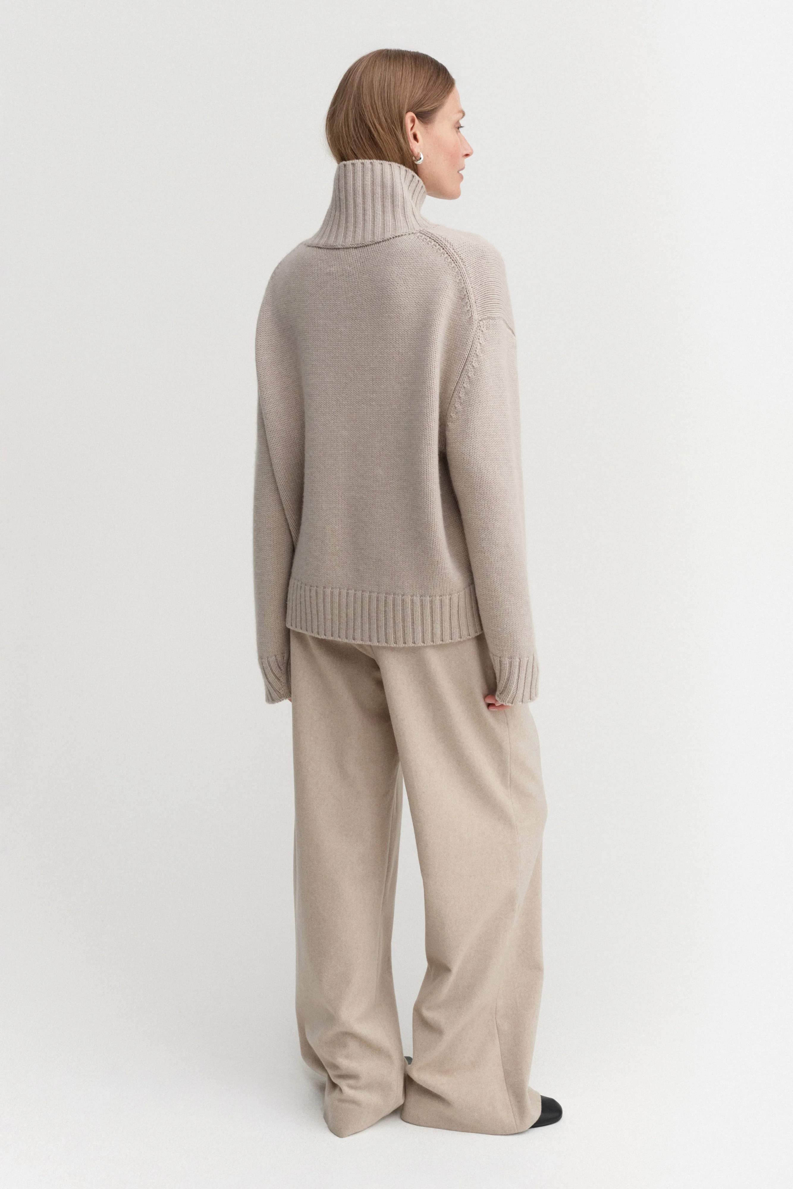 Nola Turtleneck Sweater, taupe - Image 3
