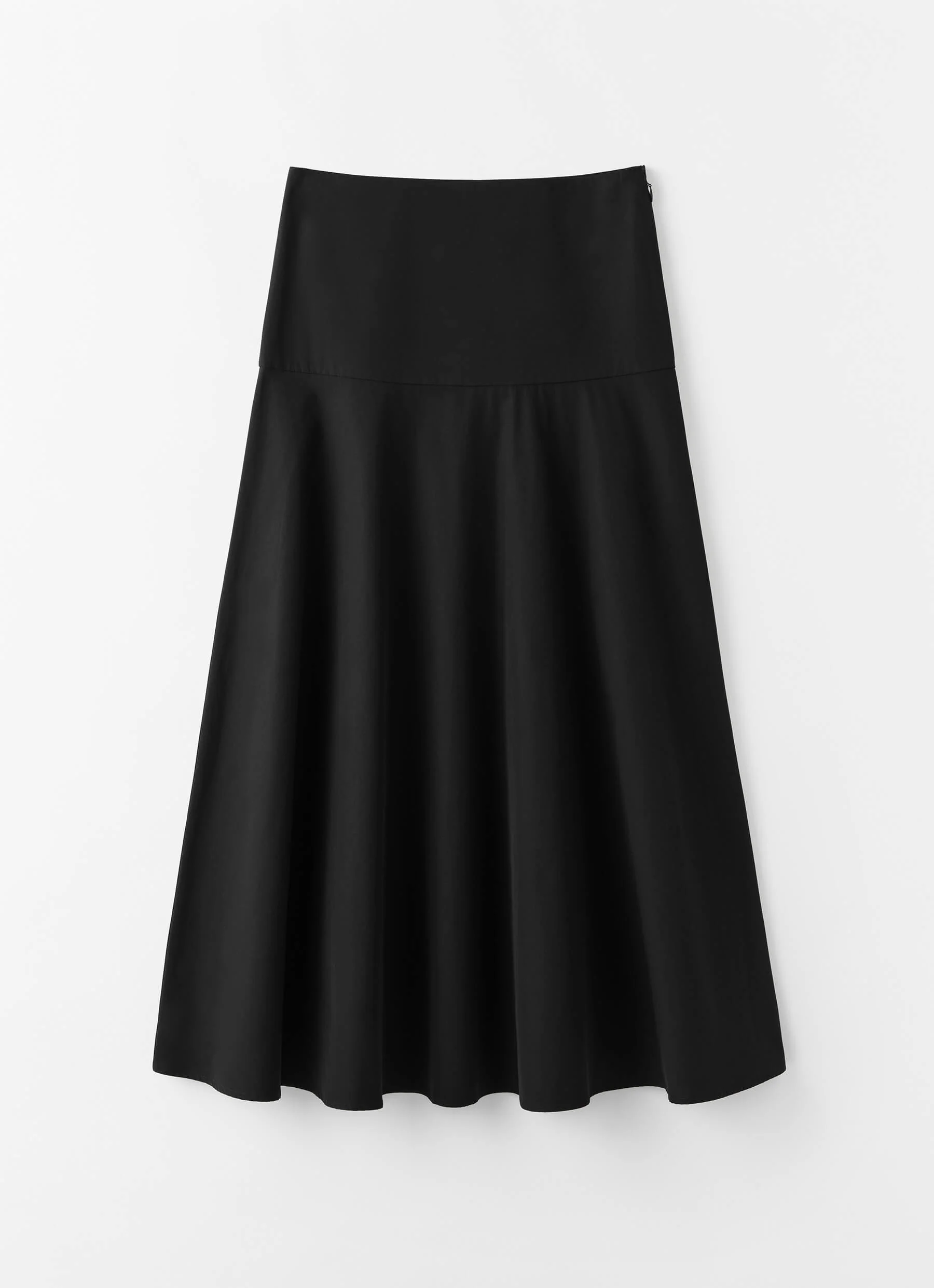 Ona Poplin Skirt, black - Image 5