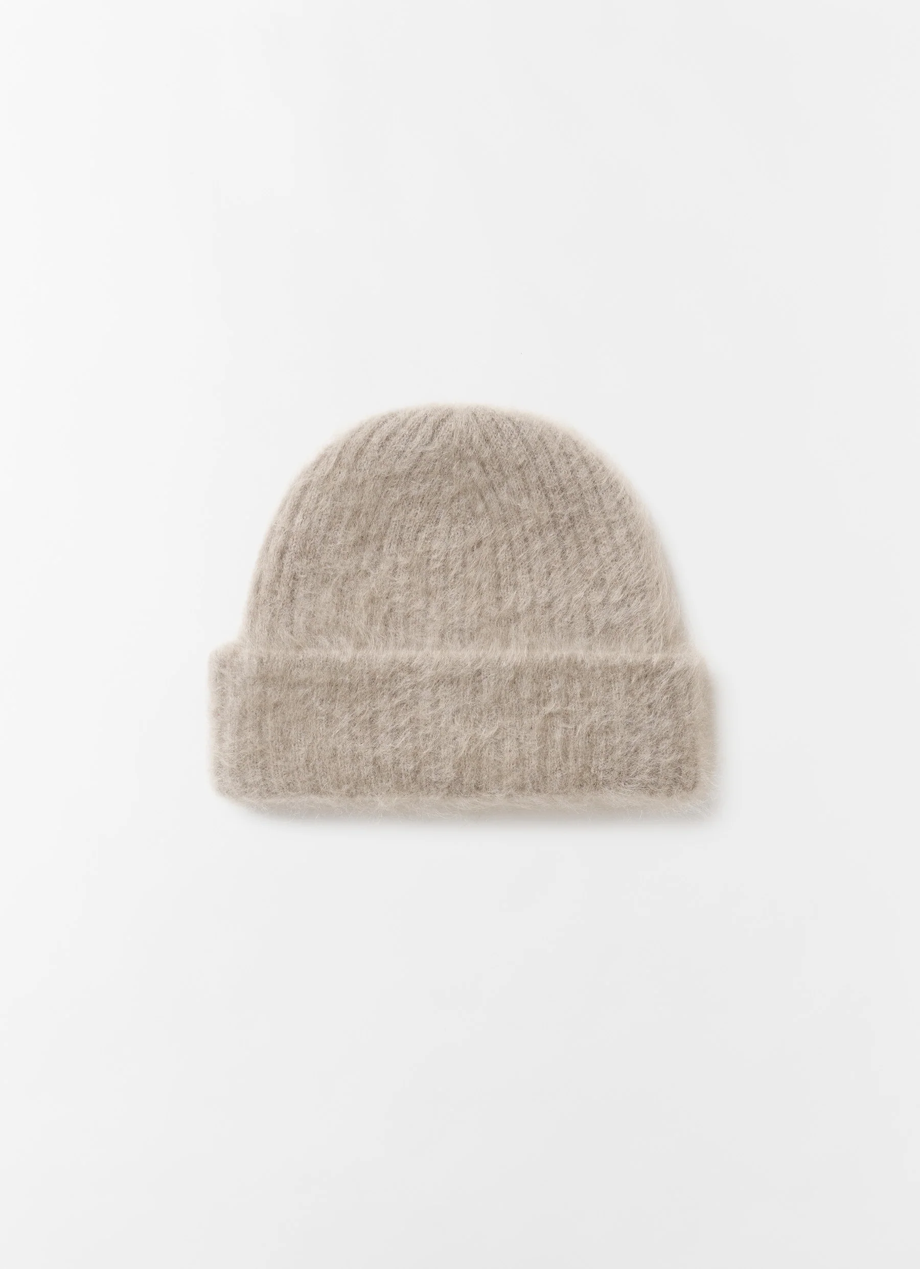 Roe Brushed Cashmere Beanie, nougat - Image 3
