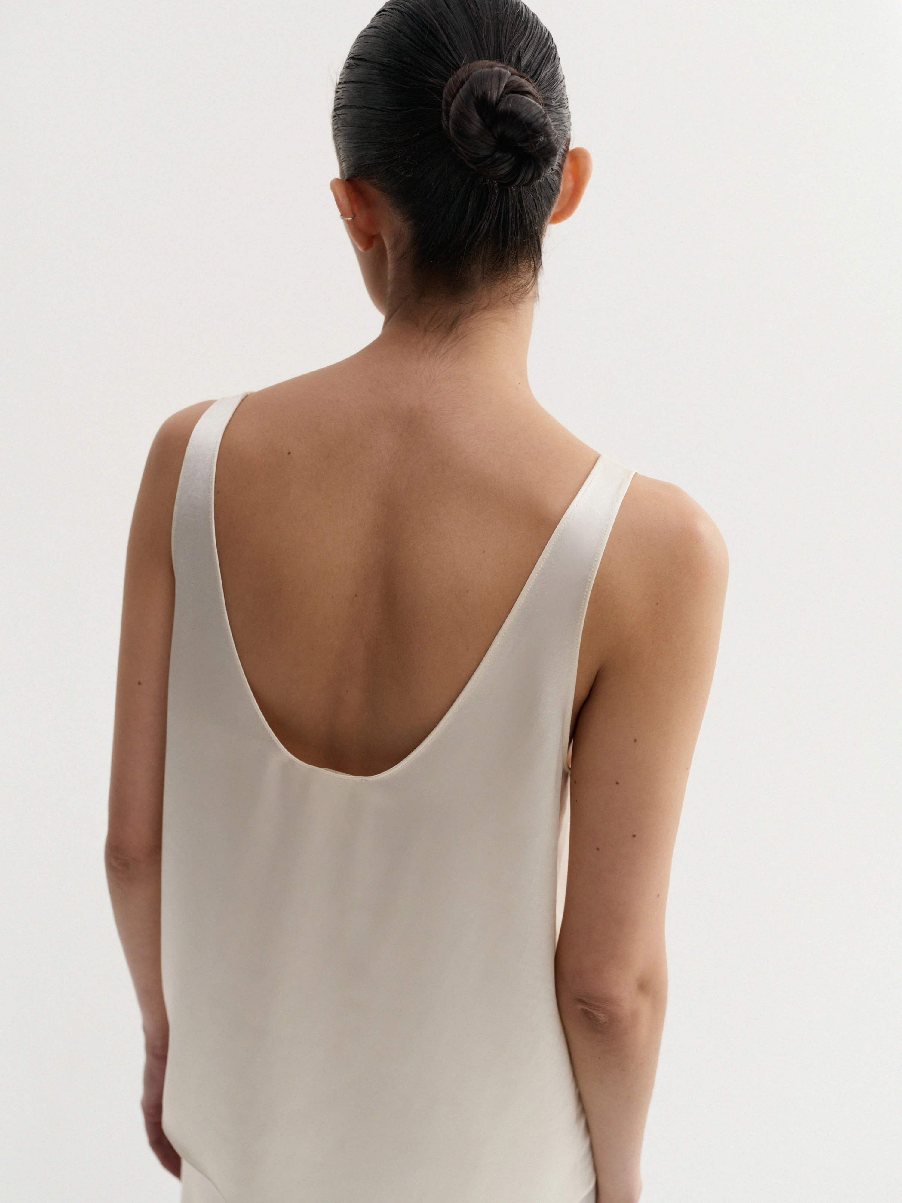 Romy Satin Top, vanilla - Image 4