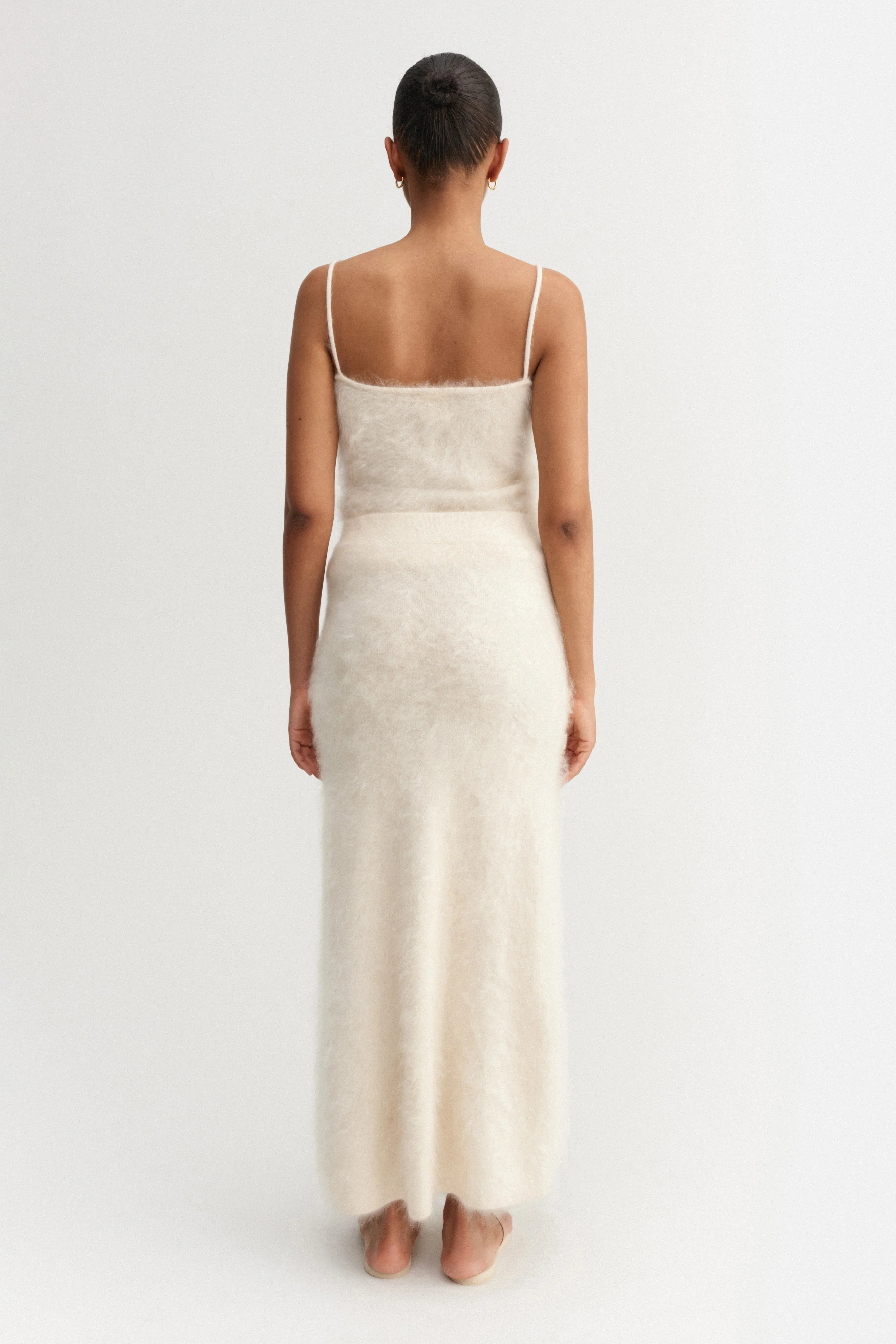 Umi Brushed Cashmere Skirt, vanilla - Image 3